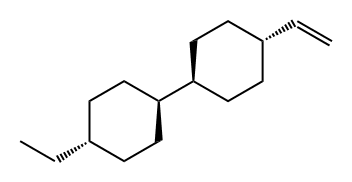 TRANS,TRANS-4-ETHYL-4''-VINYL-BICYCLOHEXYL 结构式