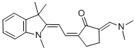 (2E,5Z)-2-[(DIMETHYLAMINO)METHYLENE]-5-[(2Z)-2-(1,3,3-TRIMETHYL-1,3-DIHYDRO-2H-INDOL-2-YLIDENE)ETHYLIDENE]CYCLOPENTANONE 结构式