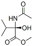 Valine,  N-acetyl-2-hydroxy-,  methyl  ester 结构式