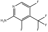 2-氨基-3,5-二氟-4-(三氟甲基)吡啶 结构式