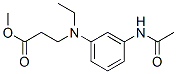 methyl N-[3-(acetylamino)phenyl]-N-ethyl-beta-alaninate 结构式