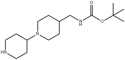 (1-(哌啶-4-基)哌啶-4-基)甲基氨基甲酸叔丁酯 结构式