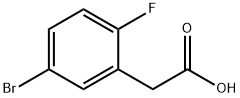 5-溴-2-氟苯乙酸 结构式