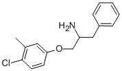 1-BENZYL-2-(4-CHLORO-3-METHYLPHENOXY)ETHYLAMINE 结构式