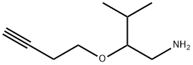 1-Butanamine,  2-(3-butynyloxy)-3-methyl-  (9CI) 结构式