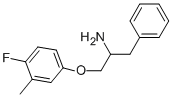 1-BENZYL-2-(4-FLUORO-3-METHYLPHENOXY)ETHYLAMINE 结构式