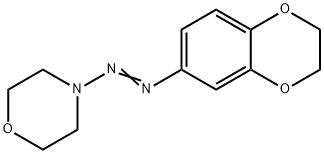 4-[(3,4-ETHYLENEDIOXYPHENYL)AZO]-MORPHOLINE 结构式