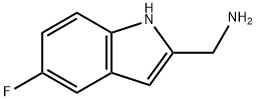 (5-FLUORO-1H-INDOL-2-YL)METHANAMINE 结构式