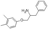 1-(3,4-DIMETHYLPHENOXY)-3-PHENYL-2-PROPANAMINE 结构式