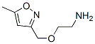 Ethanamine,  2-[(5-methyl-3-isoxazolyl)methoxy]- 结构式