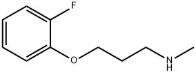 3-(2-氟苯氧基)-N-甲基丙烷-1-胺 结构式