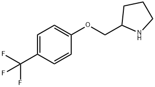 2-{[4-(TRIFLUOROMETHYL)PHENOXY]METHYL}PYRROLIDINE 结构式