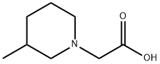 (3-甲基哌啶-1-基)乙酸 结构式