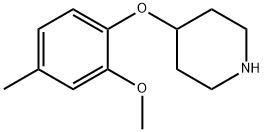 4-2-甲氧基-4-甲基苯氧基哌啶 结构式