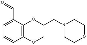 3-METHOXY-2-(2-MORPHOLIN-4-YL-ETHOXY)-BENZALDEHYDE 结构式