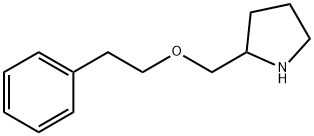 2-(苯乙氧基甲基)吡咯烷 结构式