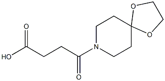 4-(1,4-二氧杂-8-氮杂螺[4.5]癸-8-基)-4-氧代-丁酸 结构式