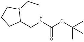 TERT-BUTYL (1-ETHYLPYRROLIDIN-2-YL)METHYLCARBAMATE 结构式