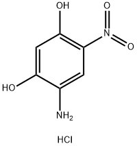 4-氨基-6-硝基间苯二酚盐酸盐 结构式