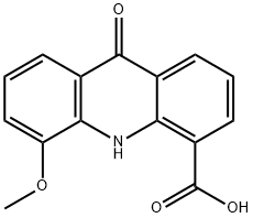 9,10-二氢-5-甲氧基-9-氧代-4-吖啶甲酸 结构式