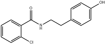 Benzamide, 2-chloro-N-[2-(4-hydroxyphenyl)ethyl]- 结构式