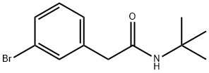 2-(3-溴苯基)-N-叔丁基乙酰氨 结构式