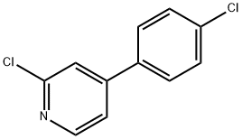 2-CHLORO-4-(4-CHLOROPHENYL)PYRIDINE 结构式