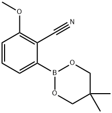 2-氰基-3-甲氧基苯硼酸新戊二醇酯 结构式