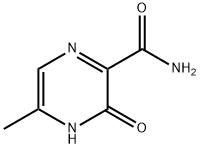 3,4-二氢-5-甲基-3-氧代-2-吡嗪甲酰胺 结构式