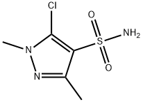 5-氯-1,3-二甲基-1H-吡唑-4-磺胺 结构式