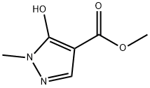 1-甲基-5-羟基吡唑-4-羧酸甲酯 结构式