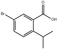 5-溴-2-异丙基苯甲酸 结构式