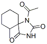 1-Acetyl-6-methyl-1,3-diazaspiro[4.5]decane-2,4-dione 结构式