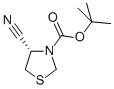 (S)-TERT-BUTYL 4-CYANOTHIAZOLIDINE-3-CARBOXYLATE 结构式