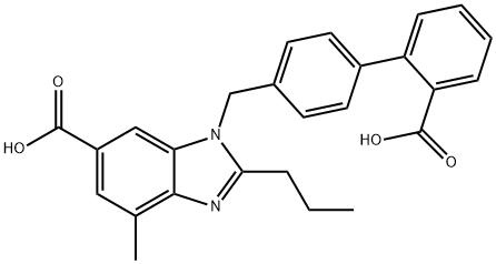 1-((2'-Carboxy-[1,1'-biphenyl]-4-yl)methyl)-4-methyl-2-propyl-1H-benzo[d]imidazole-6-carboxylicacid