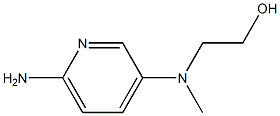 2-[(6-氨基吡啶-3-基)(甲基)氨基]乙烷-1-醇 结构式