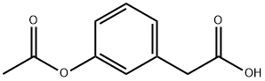 (3-乙酰氧基苯基)乙酸 结构式