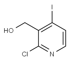 2-氯-4-碘吡啶-3-甲醇 结构式