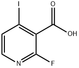 2-氟-4-碘烟酸 结构式