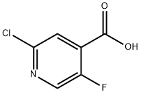 2-氯-5-氟烟酸 结构式