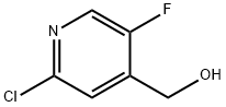 2-氯-4-羟甲基-5-氟吡啶 结构式