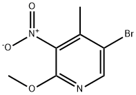5-溴-2-甲氧基-4-甲基-3-硝基吡啶 结构式