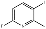2-氟-5-碘-6-甲基吡啶 结构式