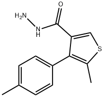 5-甲基-4-(4-甲基苯基)-3-噻吩卡巴肼 结构式