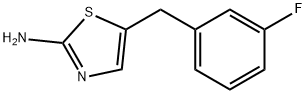 5-(3-氟苄)-1,3-三唑-2-胺 结构式