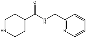 N-(吡啶-2-基甲基)哌啶-4-甲酰胺 结构式