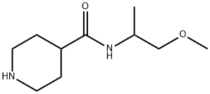 N-(1-甲氧基丙-2-基)哌啶-4-甲酰胺 结构式