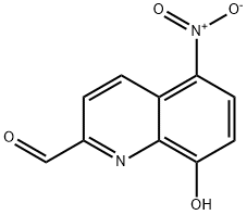 5-硝基-8-羟基喹啉-2-甲醛 结构式