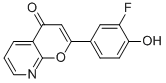 2-(3-FLUORO-4-HYDROXY-PHENYL)-PYRANO[2,3-B]PYRIDIN-4-ONE 结构式