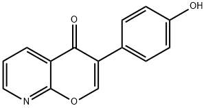 3-(4-羟苯在)-4H-吡喃[2,3-B]吡啶-4-酮 结构式